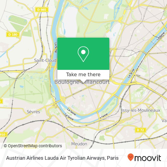 Austrian Airlines Lauda Air Tyrolian Airways map