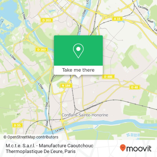 M.c.t.e. S.a.r.l. - Manufacture Caoutchouc Thermoplastique De L'eure map