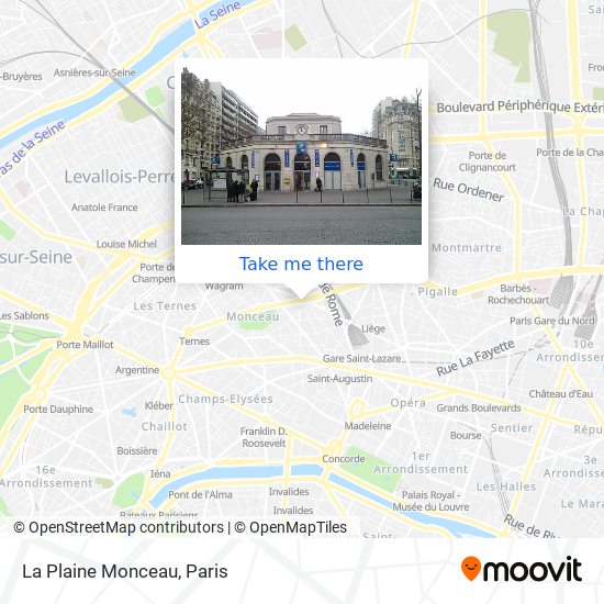 La Plaine Monceau map