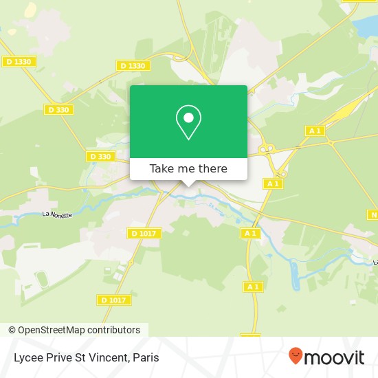 Lycee Prive St Vincent map