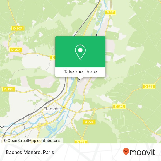 Baches Monard map