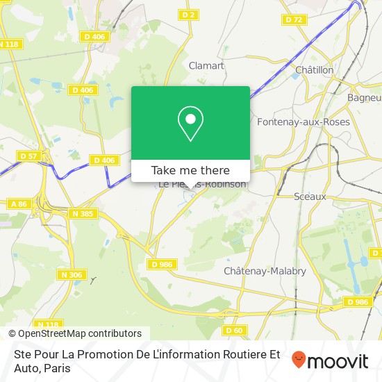 Ste Pour La Promotion De L'information Routiere Et Auto map