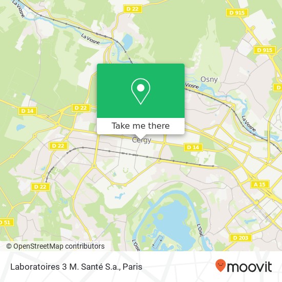 Laboratoires 3 M. Santé S.a. map