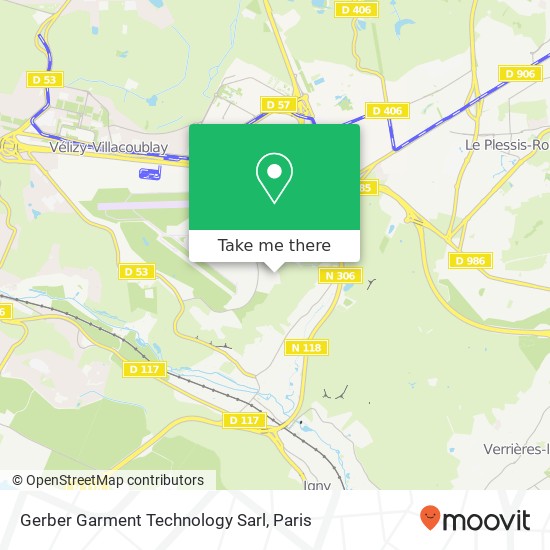 Gerber Garment Technology Sarl map