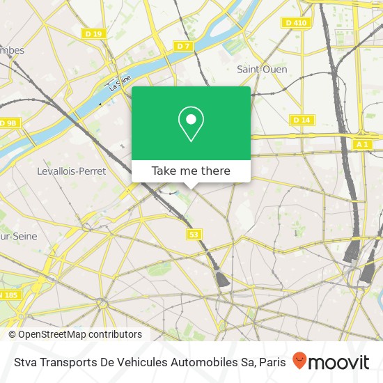 Stva Transports De Vehicules Automobiles Sa map
