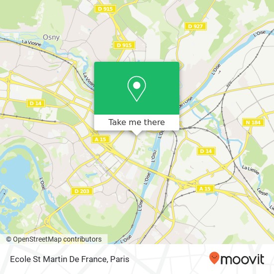 Ecole St Martin De France map