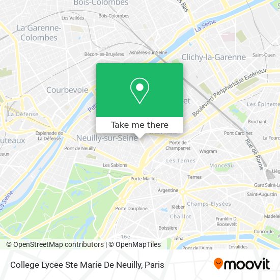 College Lycee Ste Marie De Neuilly map