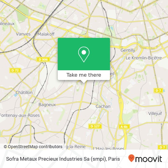 Sofra Metaux Precieux Industries Sa (smpi) map