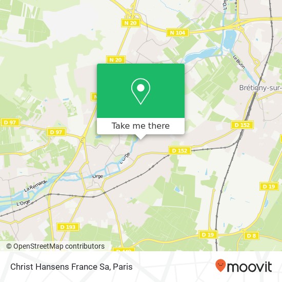 Christ Hansens France Sa map