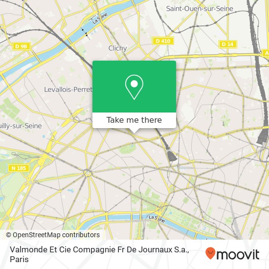 Mapa Valmonde Et Cie Compagnie Fr De Journaux S.a.