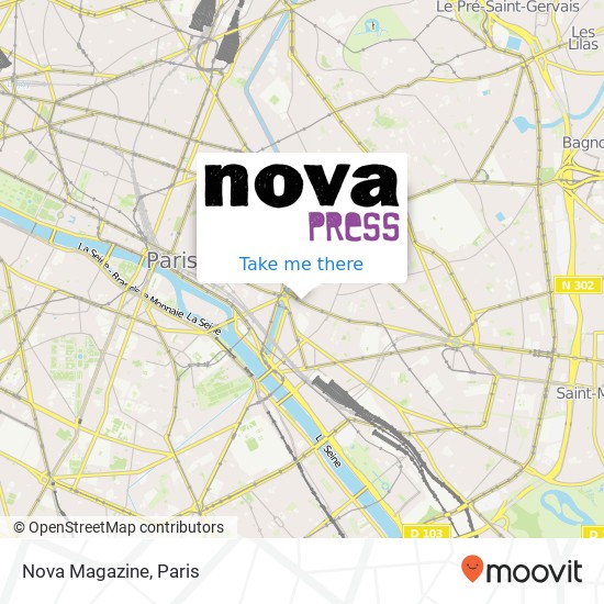 Nova Magazine map