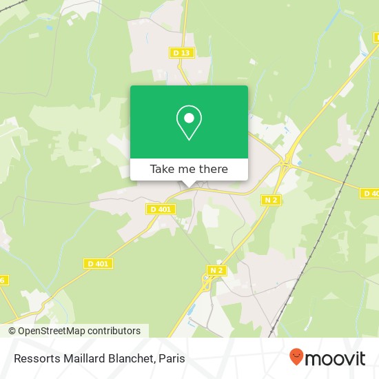 Mapa Ressorts Maillard Blanchet