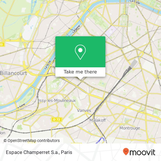 Mapa Espace Champerret S.a.