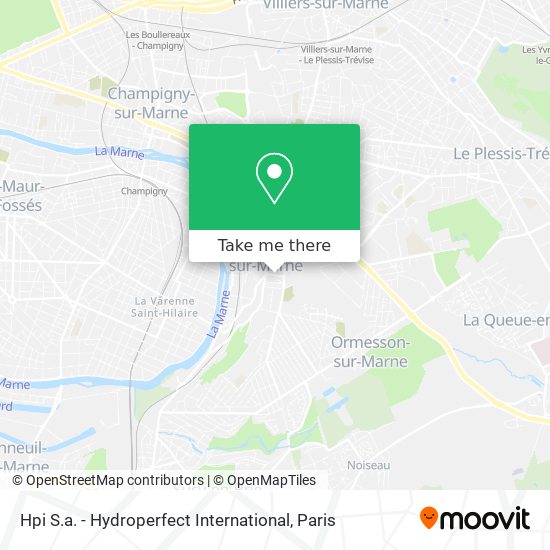 Hpi S.a. - Hydroperfect International map