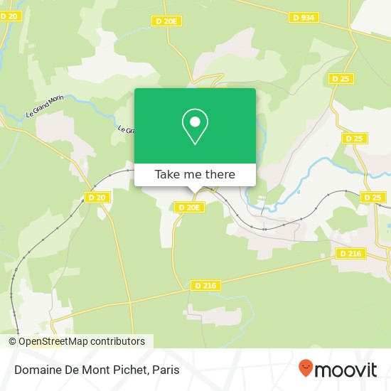 Domaine De Mont Pichet map