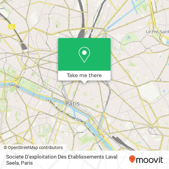 Mapa Societe D'exploitation Des Etablissements Laval Seela
