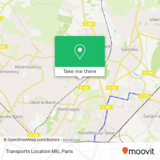 Transports Location Mlc map