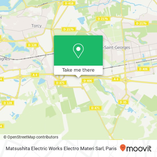 Mapa Matsushita Electric Works Electro Materi Sarl