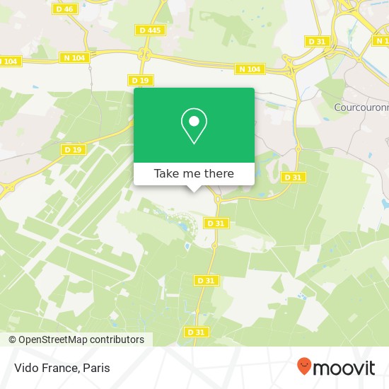 Mapa Vido France