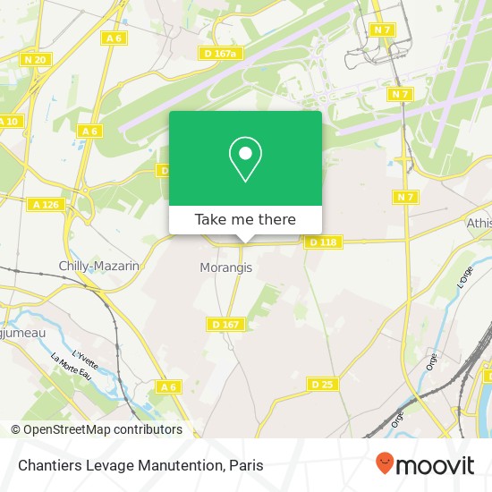 Chantiers Levage Manutention map