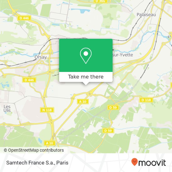 Mapa Samtech France S.a.