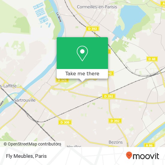 Fly Meubles map