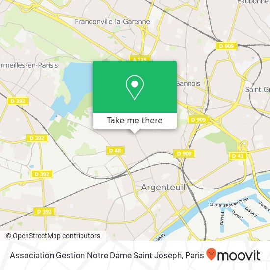 Association Gestion Notre Dame Saint Joseph map