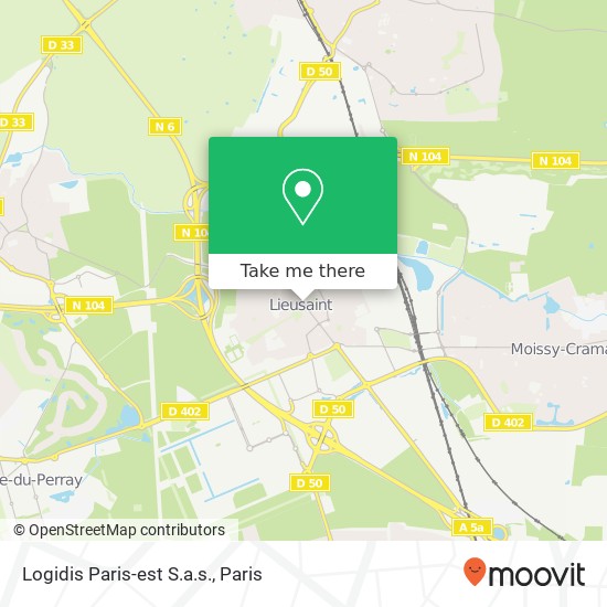 Mapa Logidis Paris-est S.a.s.