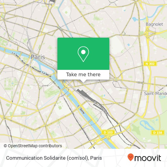 Communication Solidarite (com'sol) map