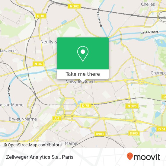 Zellweger Analytics S.a. map