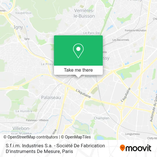 S.f.i.m. Industries S.a. - Société De Fabrication D'instruments De Mesure map