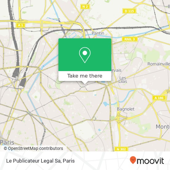 Le Publicateur Legal Sa map