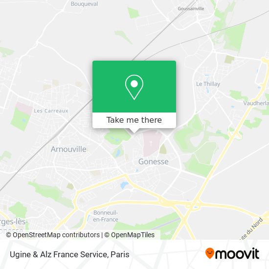 Ugine & Alz France Service map