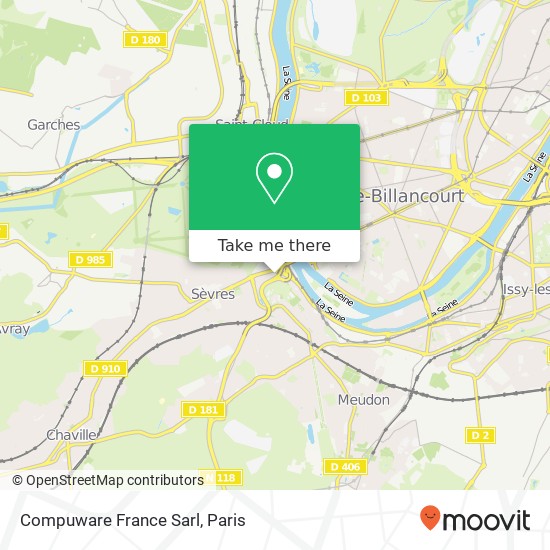 Compuware France Sarl map