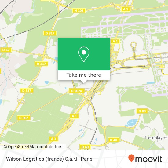 Mapa Wilson Logistics (france) S.a.r.l.