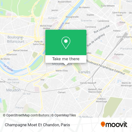 Champagne Moet Et Chandon map