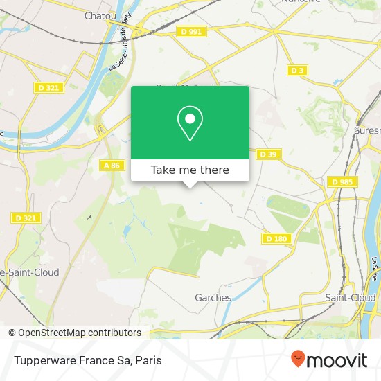 Mapa Tupperware France Sa