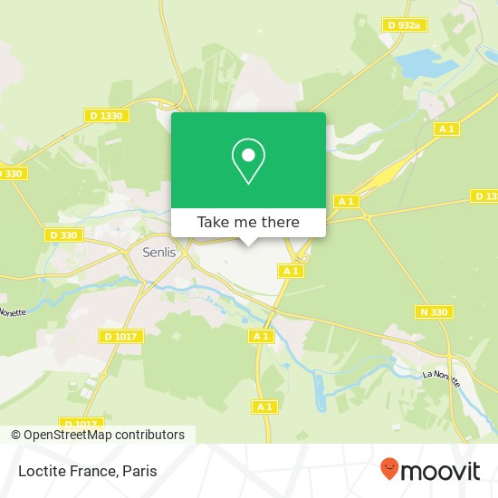 Mapa Loctite France