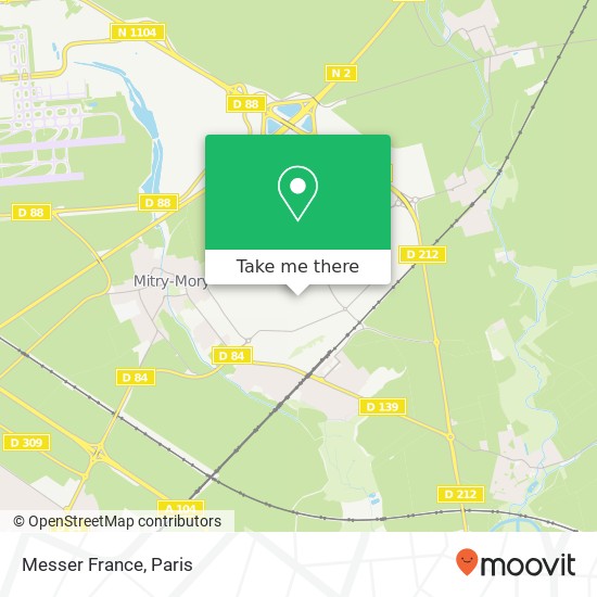 Mapa Messer France