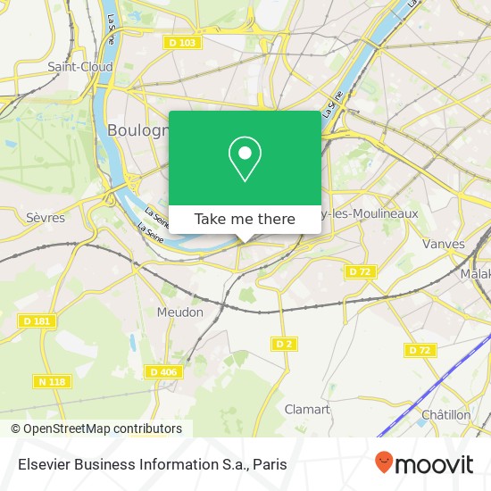 Elsevier Business Information S.a. map