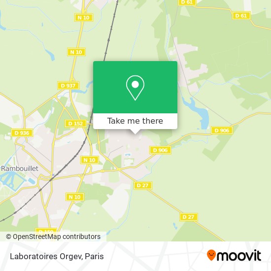 Mapa Laboratoires Orgev