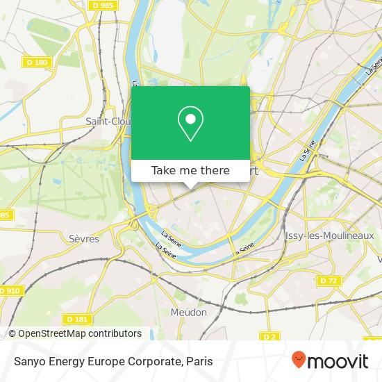 Mapa Sanyo Energy Europe Corporate