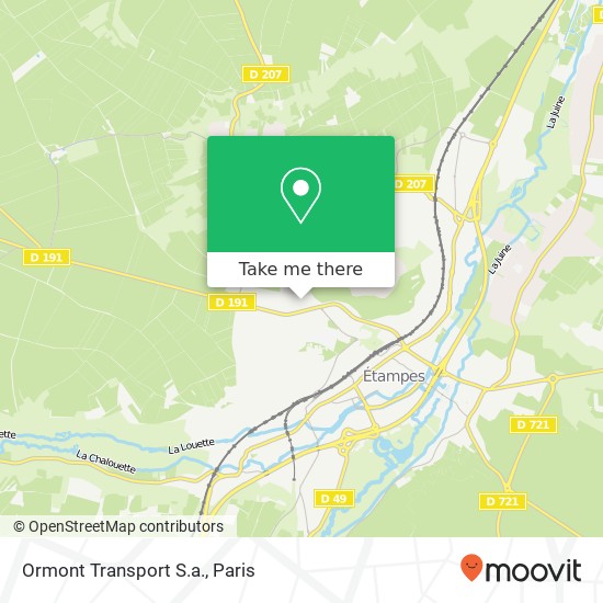 Mapa Ormont Transport S.a.