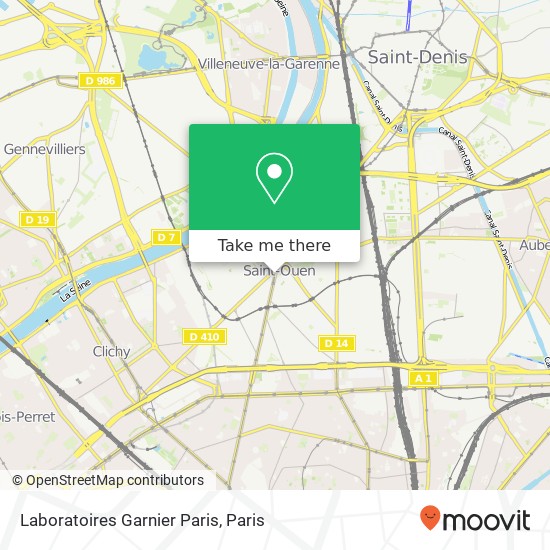 Laboratoires Garnier Paris map