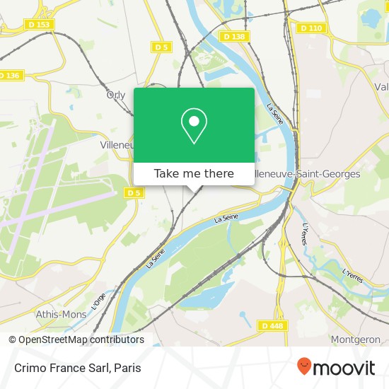 Crimo France Sarl map
