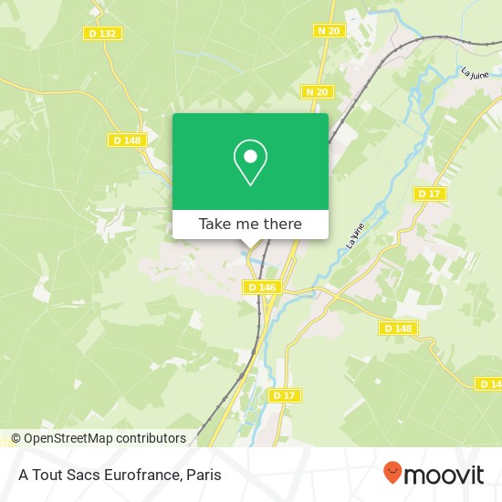 A Tout Sacs Eurofrance map