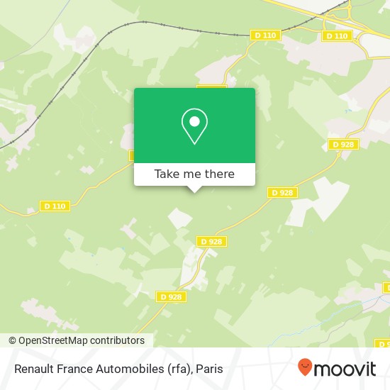 Mapa Renault France Automobiles (rfa)