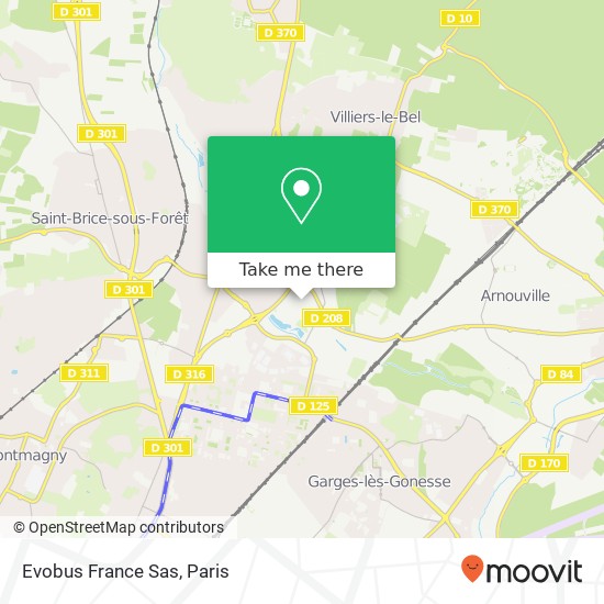Evobus France Sas map