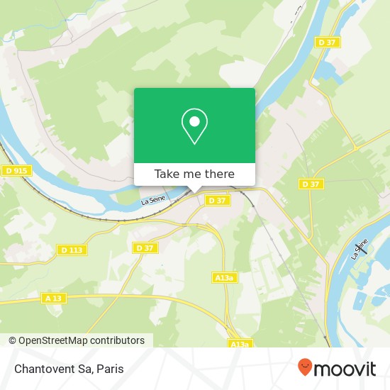 Mapa Chantovent Sa