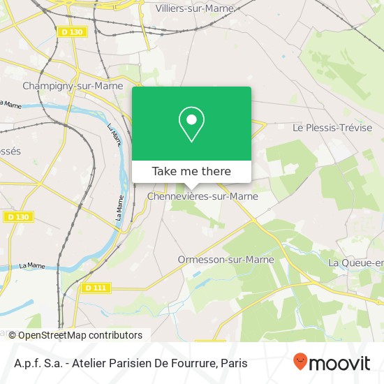 A.p.f. S.a. - Atelier Parisien De Fourrure map